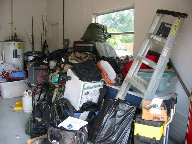 garage organization before